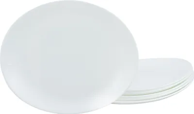 Produktbild von CreaTable, 23793, Italien Party Weiss, Schnitzelteller 6-tlg, Glasware