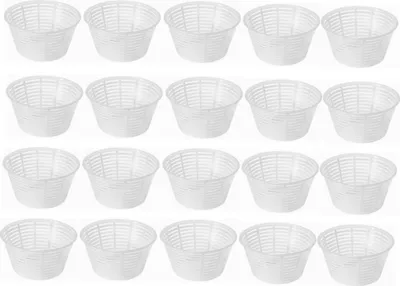 Produktbild von 20 x Käseform 12x6.3cm - 0.5kg, Käse Form, Kaseform, Kase Form, Käse Formen, Käseformen