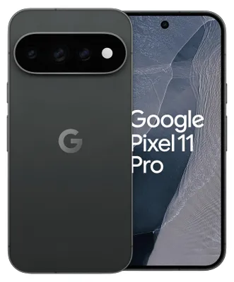 Image de Google Pixel 11 Pro, résolution 1280 x 2856 pixels, 12 Go de RAM, 256 Go de stockage, appareil photo 50 mégapixels, système d'exploitation Android 17, couleur : noir