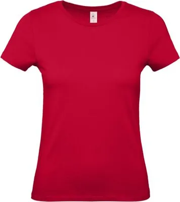 Obrázek produktu pro Dámské tričko s krátkým rukávem - B&C #E150/W - deep red - velikost S