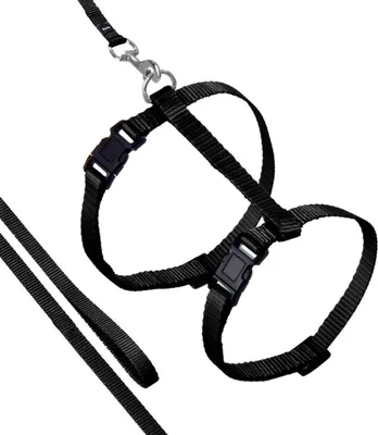 Immagine prodotto di Karlie Art Sportiv Plus: pettorina per gatti con guinzaglio da 110 cm, colore: nero