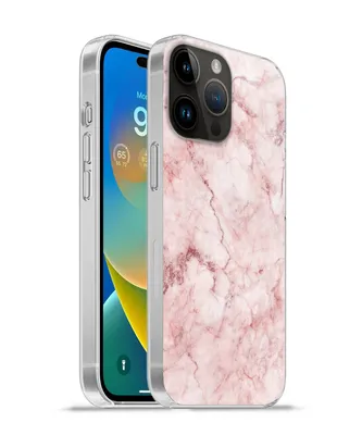 Produktbild von MuchoWow® Handyhülle Schutzhülle Hülle für Apple iPhone 14 Pro Max Marmor - Rosa - Luxus Silikon Softcase Handy Hülle - Hardcover