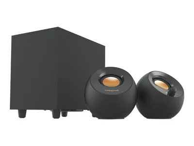 Produktbild von Creative Labs Creative Pebble Plus, 2.1 Kanäle, 8 W, Haus, Schwarz, 16 W, 75 dB