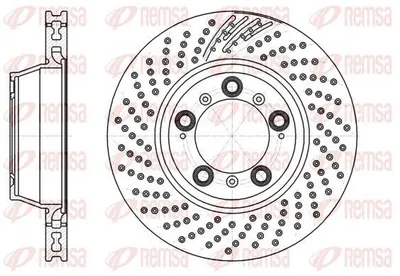 Produktbild von REMSA Bremsscheibe Hinten Rechts für PORSCHE 911 (996) 330mm 61198.10