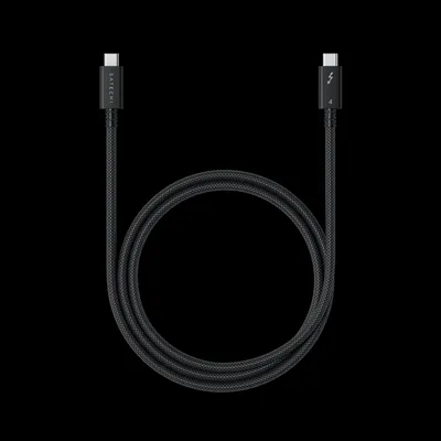 Image de Satechi Thunderbolt 4 pro câble (1m/240W) – Résolution jusqu'à 8K/60Hz – Supporte jusqu'à 240W en alimentation – Transfert de données à 40Gbps