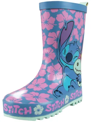 Produktbild von Disney Lilo Und Stitch Gummistiefel Mädchen | Regenstiefel Kinder | Kinder Regenschuhe Mädchen | Blau 33 – Größe 33 EU