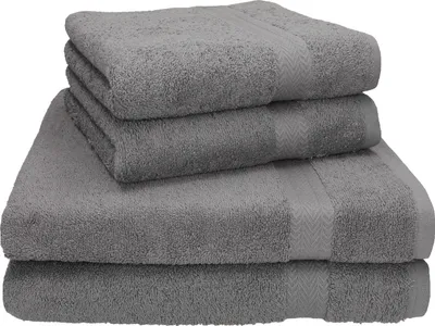 Produktbild von Betz 4-tlg. Handtuch-Set PREMIUM - 2 Liegetücher 2 Handtücher 100% Baumwolle  Farbe:  anthrazit