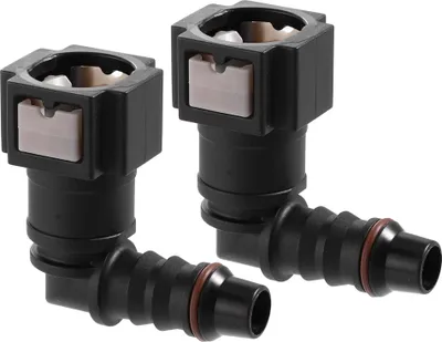 Produktbild von 2 Stück Auto Kraftstoffleitung Verbinder Schlauchkupplung Kraftstoffschlauch Schnellverschluss für 5/16 bis 5/16 Innendurch. Nylon Schlauch