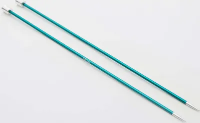 Produktbild von Jackenstricknadeln ZING 3,25 mm 30 cm smaragd 1 Paar