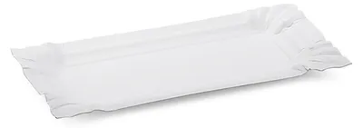 Produktbild von 250x Pappteller aus Frischfaser 14 x 7 cm fettdicht weiß