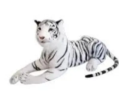 Obrázok produktu pre Ležiaci biely tiger, 60 cm – Dubi
