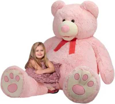 XXL Teddybär 150 cm Plüschbär hellrosa