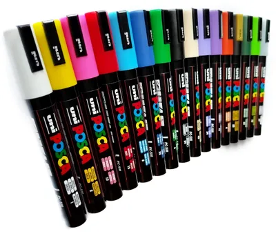 Produktbild von Posca Uni PC-5M Acryl-Marker Set 16 Farben