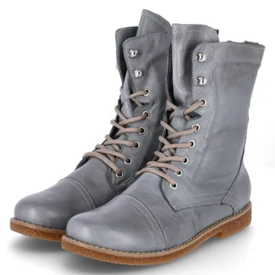 Produktbild von andrea conti Damenschuhe Schnürstiefel mit Reißverschluss Grau Freizeit
