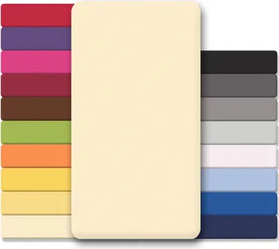 Produktbild von Doppelpack Lucina Laken 180x200-200x200 natur Baumwolle Jersey 130g/m²