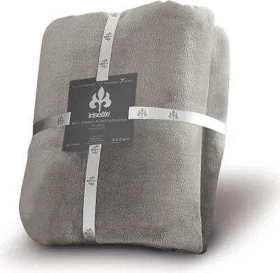 Produktbild von Irisette Microfaser Kuscheldecke Relax Größe 150x200 cm Farbe schiefer