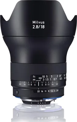 Produktbild von Carl Zeiss Milvus 2.8/18 mm ZF.2, Superweitwinkel, 14/12, 2.8 - 22 mm, Nikon F