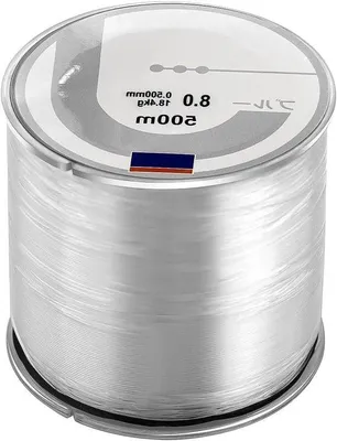 Image de Fil intermédiaire en nylon - Fil de nylon de 8,0 mm, 500 mètres, fil intermédiaire clair pour la pêche en mer et en eau douce - Durable, élastique, haute résistance à la traction