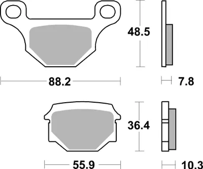 Produktbild von Bremsbeläge Kh93 Street Ceramic Farbe Schwarz