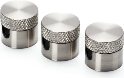 Immagine prodotto di 3 perni a parete e a soffitto, supporto per cavo come fissaggio a soffitto per cavo tessile, (Ø 19 mm), altezza 18 mm, nichel