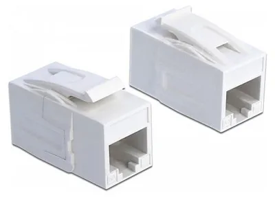 Produktbild von DeLOCK 86299, Flach, Weiß, RJ-45, RJ-45, Weiblich, Weiblich