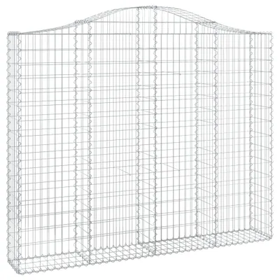 Obrázok produktu pre vidaXL Gabión s vysokým oblúkom 200x30x160/180 cm Pozinkované železo