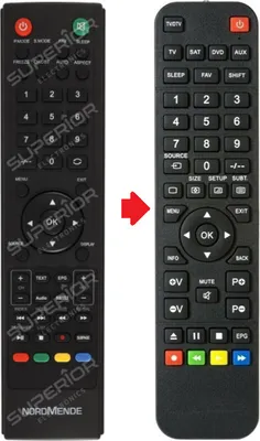 Produktbild von Ersatz Fernbedienung passend für Nordmende FHD24A - FHD32A - FHD43A - Wegavision