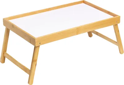 Produktbild von Frühstückstablett aus Bambus für das Bett 50x30x22cm
