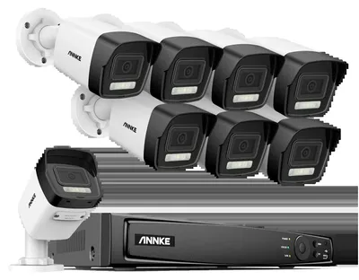 Obrázek produktu pro Bezpečnostní kamerový systém, rozlišení 4K, inteligentní technologie rozpoznávání, 8kanálový NVR, 8 kamer, bez