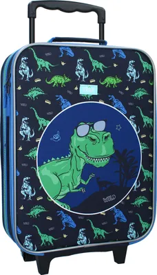 Produktbild von Vadobag Trolley Koffer Blau Dino - Kinderkoffer mit Rollen