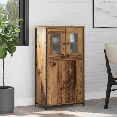 Obrázek produktu pro vidaXL Vysoká skříňka z recyklovaného dřeva 62 x 32 x 106,5 cm Dřevotřísková deska