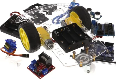 Produktbild von Chassis Komplettset für Arduino mit Microcontroller