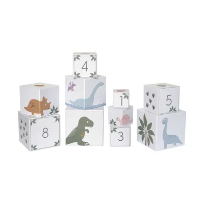 Produktbild von Jabadabado Stapelturm-Bausteine – Dino 1–10 | Lernspielzeug