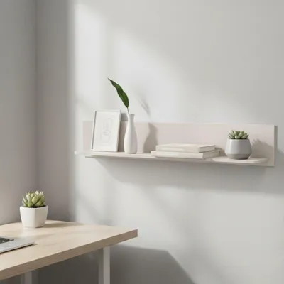 Image de Magnago - Étagère, 138x21x24h cm Blanc, une Planche