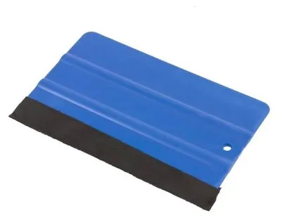 Image de Raclette en plastique avec feutre - 100 x 75 mm