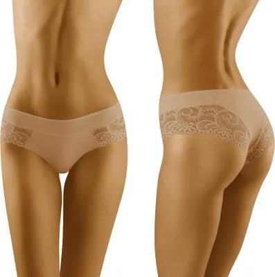 Produktbild von Wolbar WB403 Damen Shorts Unterhose Unterwäsche Laserschnitt , Beige, S