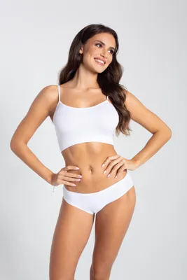 Produktbild von Gatta - Seamless Slips Damen - Bikini Slip Nahtlos für Frauen - Weiß - XL