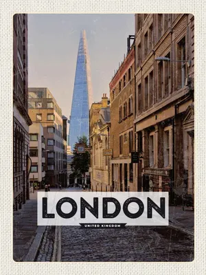 Produktbild von vianmo Holzschild 40x30 cm London UK InnenstadtTrip Bildmotiv Reisemotiv England