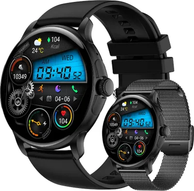 Zdjęcie produktu dla Smartwatch Damski Rubicon RNCF35 BLACK Bransoleta + Pasek