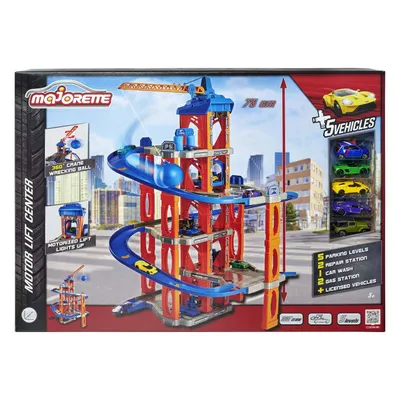 Produktbild von Majorette Motor Lift Center + 5 Cars (212059987)