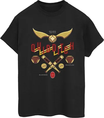 Produktbild von Harry Potter - "Quidditch Golden Snitch" T-Shirt für Damen BI28103 (XXL) (Schwarz)
