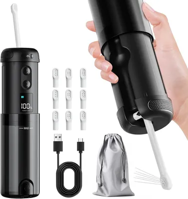 Produktbild von Tragbares Hand-Bidet, Reise-Bidet, Elektrischer Hochdrucksprüher, mit 5 Sprühmodi und 8 Düsen, IPX7 Mini-Handbidet mit LCD-Bildschirm