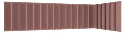 Produktbild von Set gepolsterter Paneele 210x90x60 VALERIO - rosa