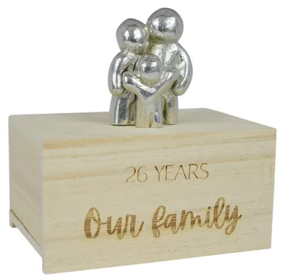 Image de Solidchoice - Décoration en bois personnalisée pour la famille, idéale pour les anniversaires