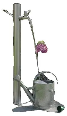 Productafbeelding van Buitenkraan, roestvrij staal, eenvoudige installatie, zilverkleurig, 65 cm