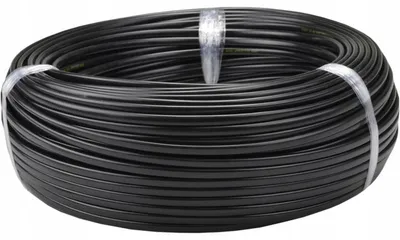Zdjęcie produktu dla Kabel płaski, 100 metrów, OMYp H03VVH2-F, 2x1mm², 300/300 V, izolacja z PVC, czarny