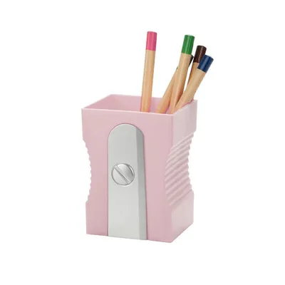 Immagine prodotto di Portamatite con temperino Balvi - Rosa chiaro | Accessori sala ragazzi
