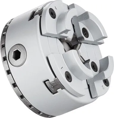 Productafbeelding van KP965 draaibankhouder met 4 tanden, diameter 3,75 inch, accessoire voor metaalbewerking met 5 sets kogels, zelfinstellend precisiegereedschap voor bewerkings-, slijp- en freesmachines