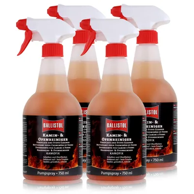 Produktbild von Ballistol Kamin- und Ofenreiniger Kamofix Pumpsprüher 750ml (4er Pack)