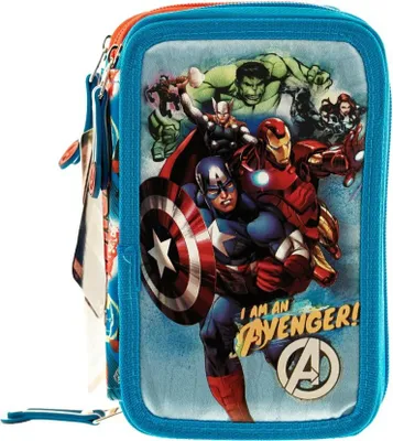 Immagine prodotto di Astuccio portamatite Marvel per bambini Astuccio Avengers con contenuto